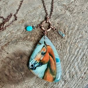 Arabian necklace, desert horse necklace, western horse necklace, horse bracelet